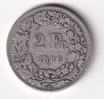 2 Franken 1886 rar