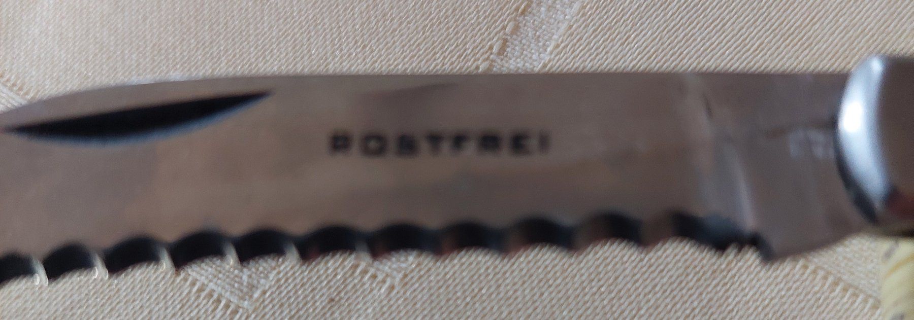 Taschenmesser: Taschenmesser Edelstahl, Wellenschliff Top Zustand Neu 9x16 – Neu (gemäss Beschreibung) aus Veltheim AG von fredy_richner 1