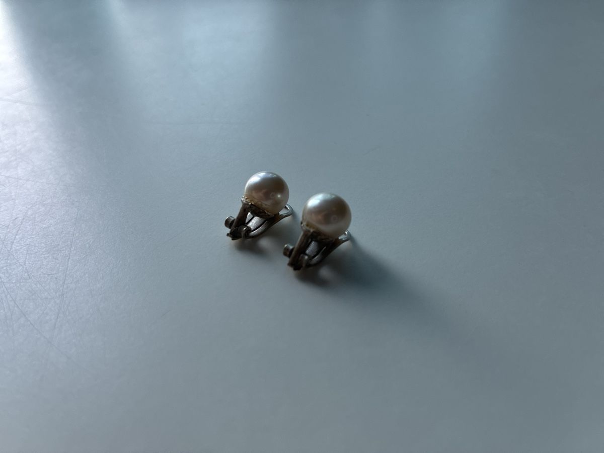 Perle (finte): Vintage Clip Ohrringe - Perlen – Usato da Basel venduto da cat_sq5m 4