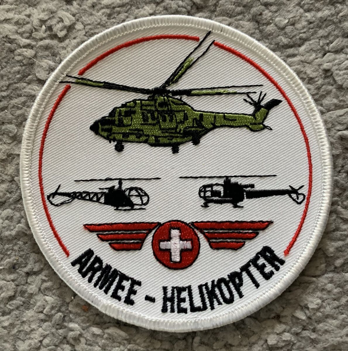 Schweizer Armee Plaketten & Abzeichen: Badge Armee Helikopter  – Gebraucht aus Esslingen von Gargamel011