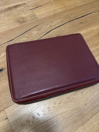 Laptoptasche Cale's Leder dunkelrot NEU