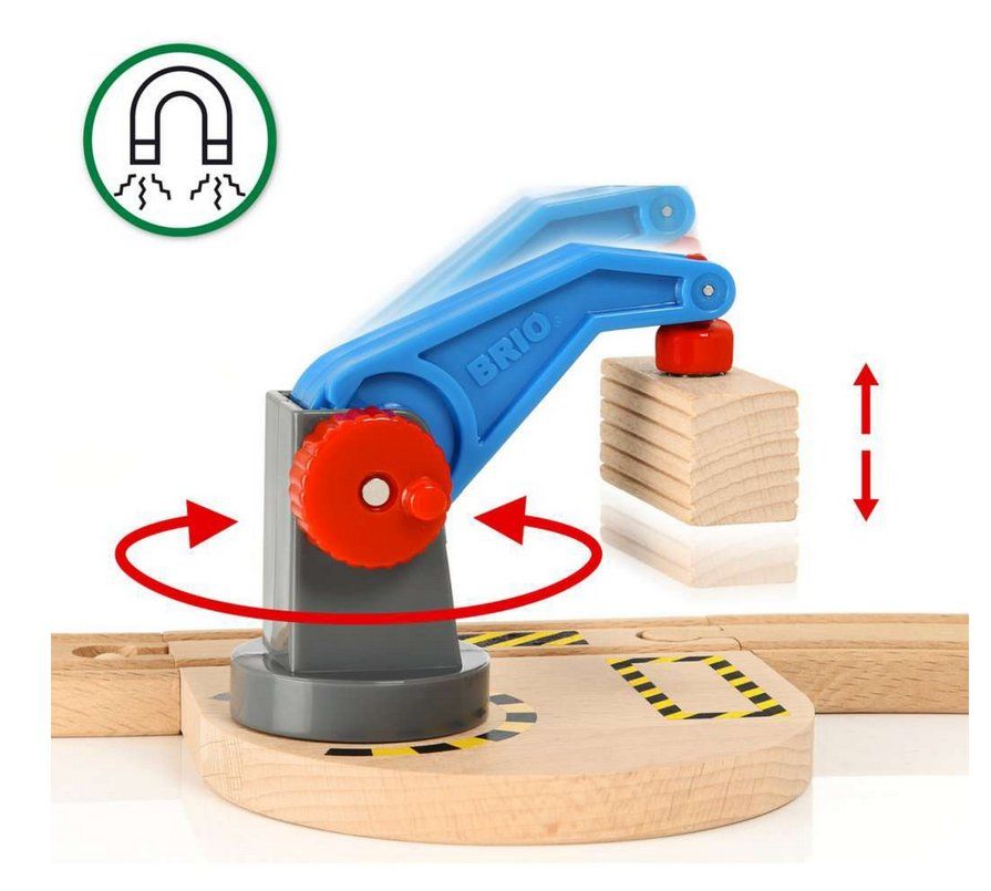 Brio Giocattoli: BRIO 36028 Starterset Güterzug mit Kran A – Nuovo e nell'imballaggio originale da Oensingen venduto da Liquidations-Shop 3