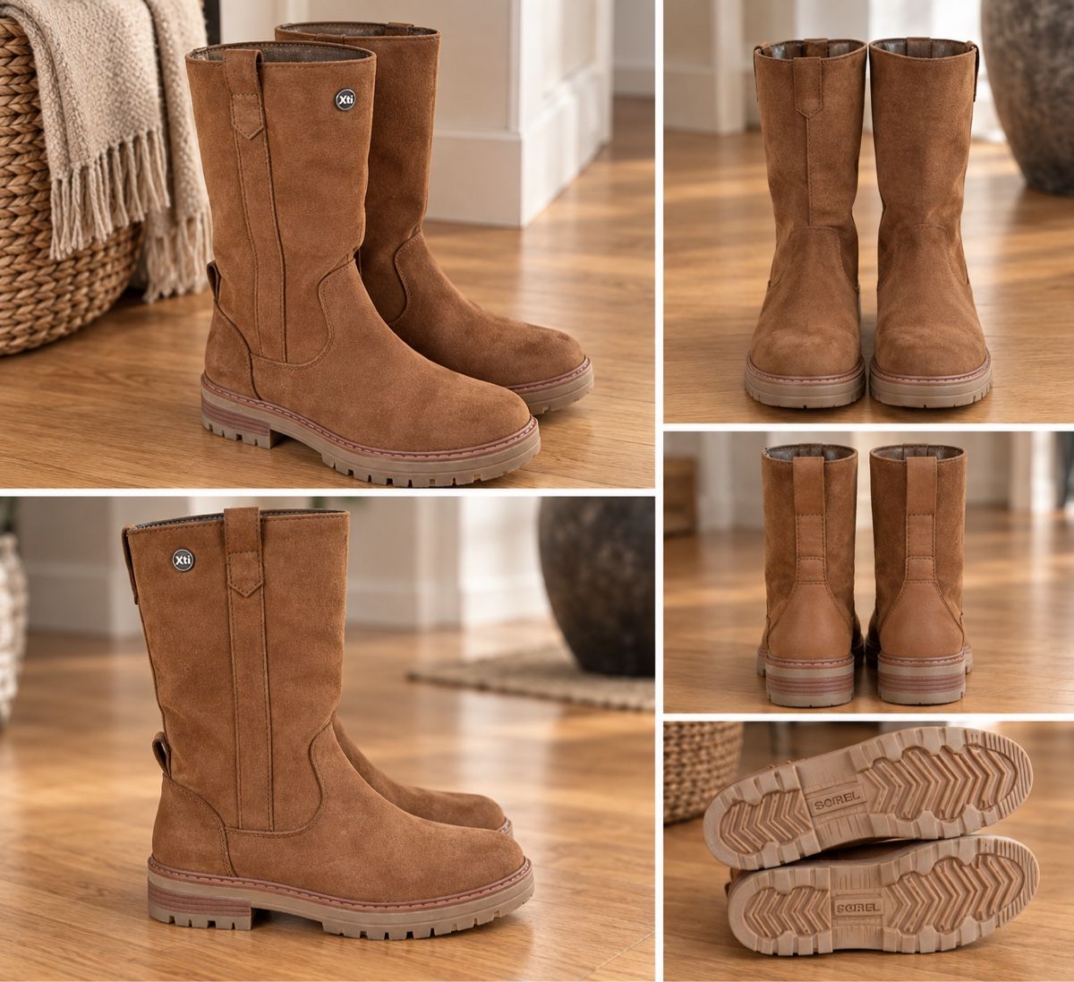 Scarpe da donna: Xti Boots brown calf high flat sole size not specified – Usato da Uerikon venduto da Ladybird40