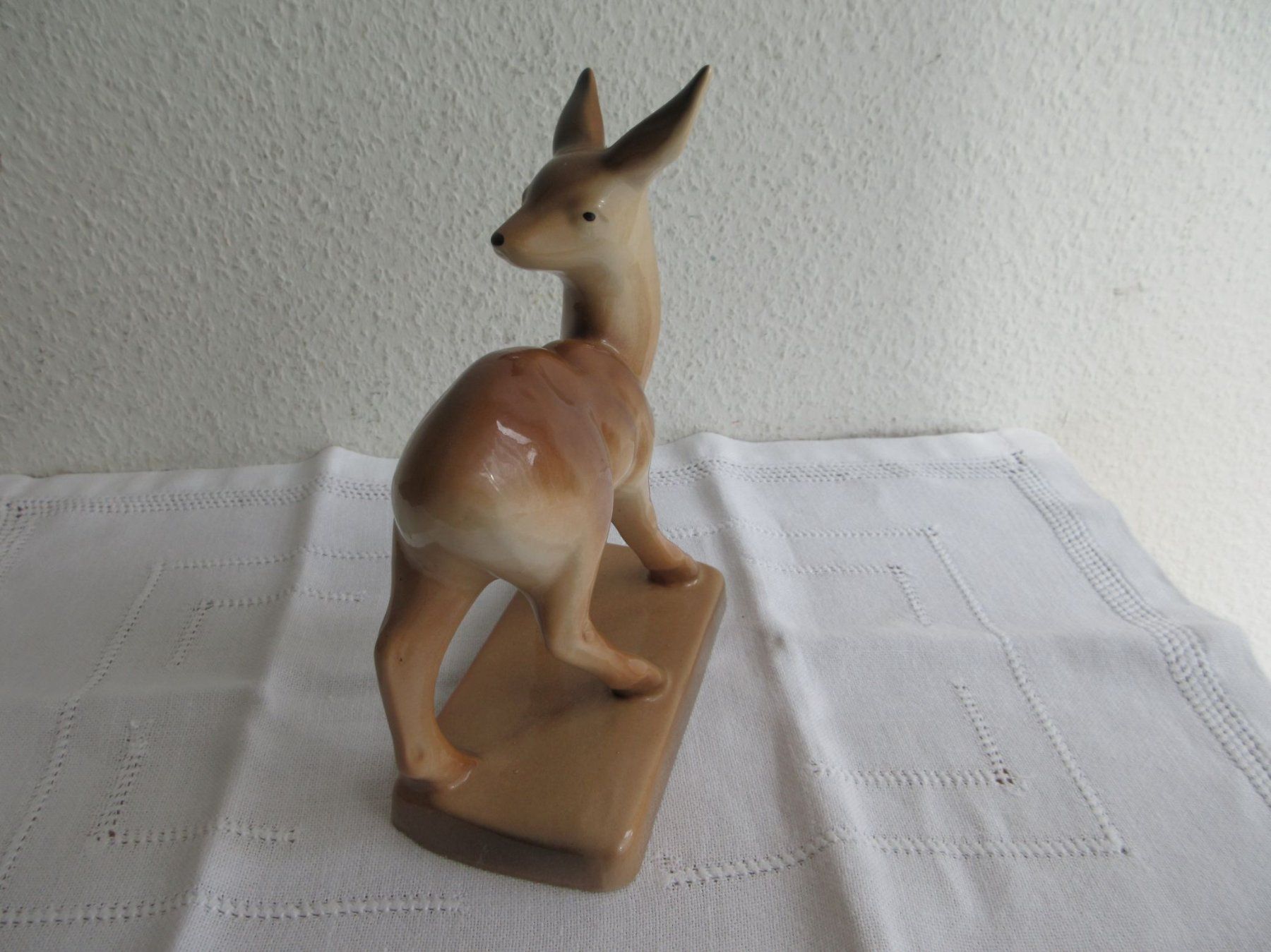 Statuette: Keramik Laufen braunes Reh – Usato da Binningen venduto da mondoantico 3