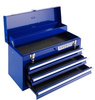 Blau Werkzeugkoffer mit 3 Schubladen & 2 Ablagefächern