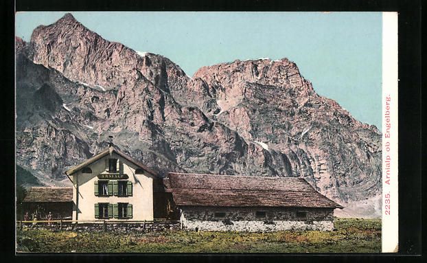 Cartoline postali: AK Engelberg, Arnialp mit Bergpanorama – Usato da Berlin venduto da bartko-reher