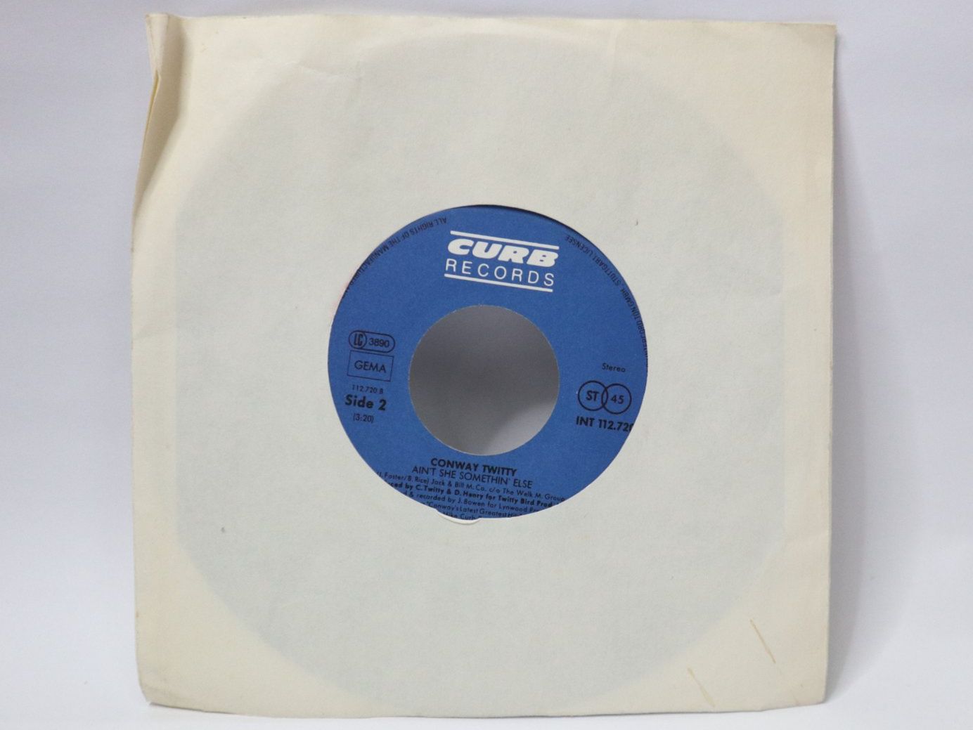 Dischi in vinile: Vinyl Single Conway Twitty Don't Call Him A Cowboy Jukebox – Usato da Eschenbach SG venduto da Astalavista 1