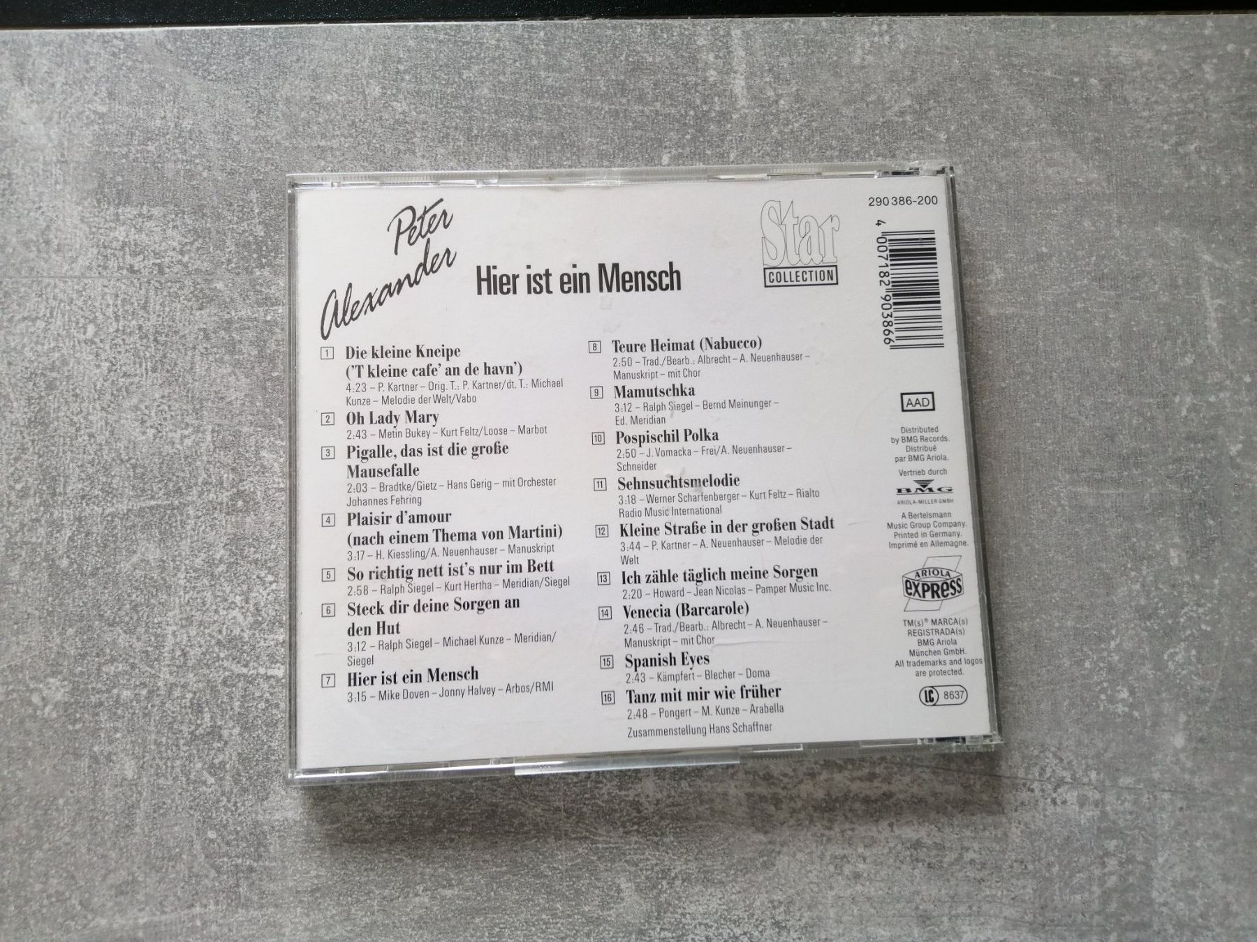 CD: CD: Hier ist ein Mensch - Peter Alexander – Nuovo (secondo la descrizione) da Altstätten SG venduto da tollesauswolle 1