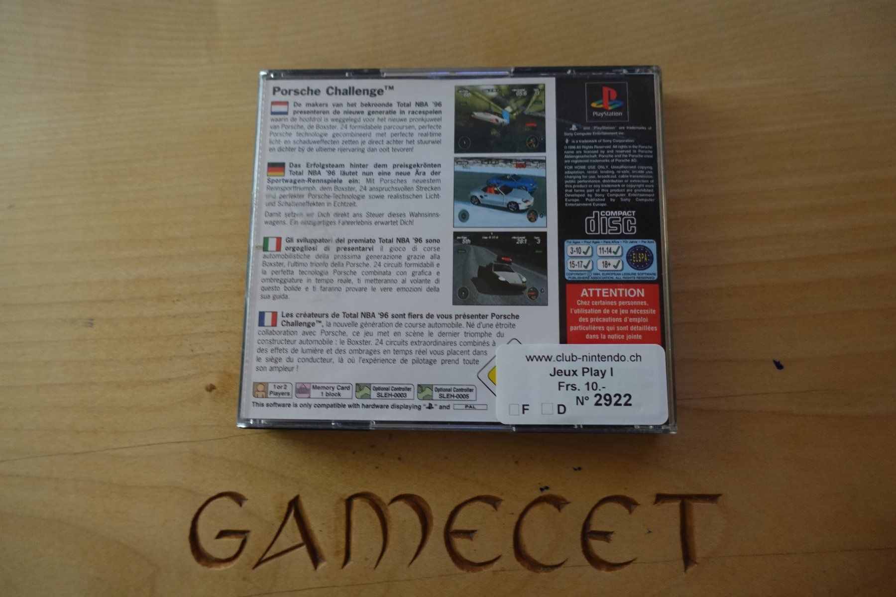 Sony Giochi: Porsche Challenge – Usato da Steinach venduto da Gamecetch 3