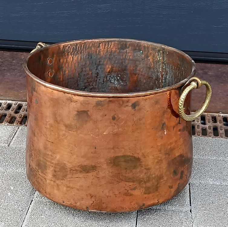 Krippen Zubehör Kupferkübel - 3,5cm Metall Miniatur Für Weihnachtskrippe