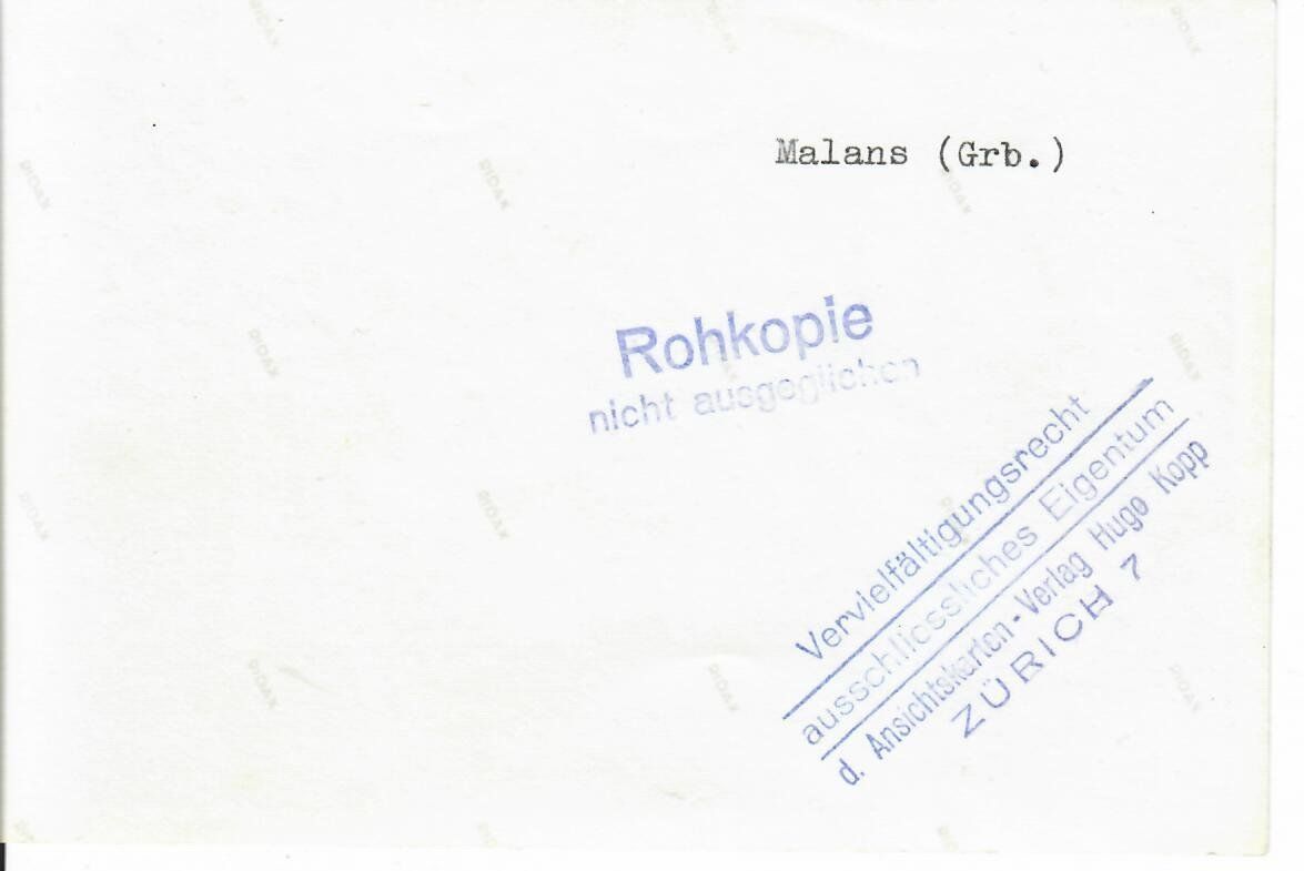 Ansichtskarten: Malans - Rohkopie – Gebraucht aus Hochdorf von Ziegel-16 1