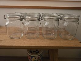 8 Einmachgläser 1l