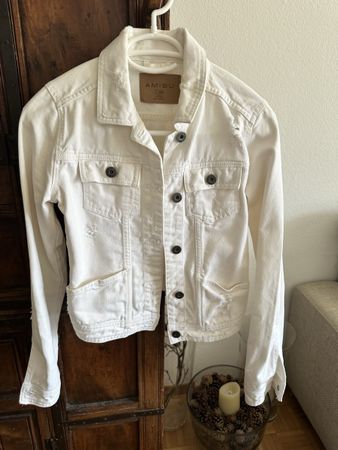 Veste en jean blanche Amisu, taille 34 - Look tendance!