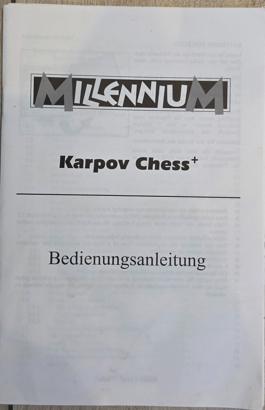 Spiele: Millennium Karpov Chess+ – Gebraucht aus Altendorf von Keksicek 2