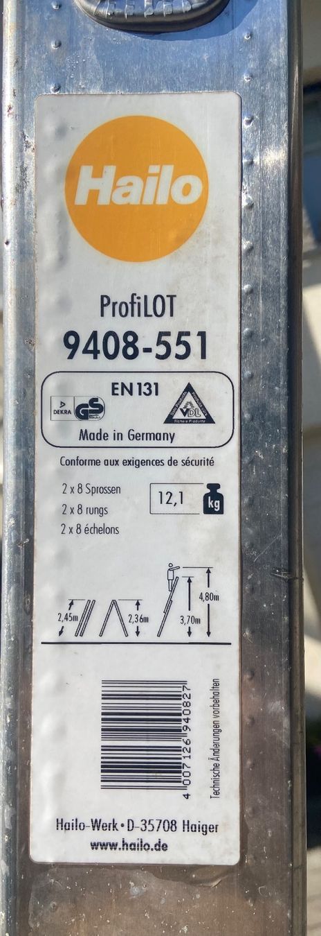 Hailo Leitern: Hailo Teleskopleiter – Gebraucht aus Widnau von Imani 2