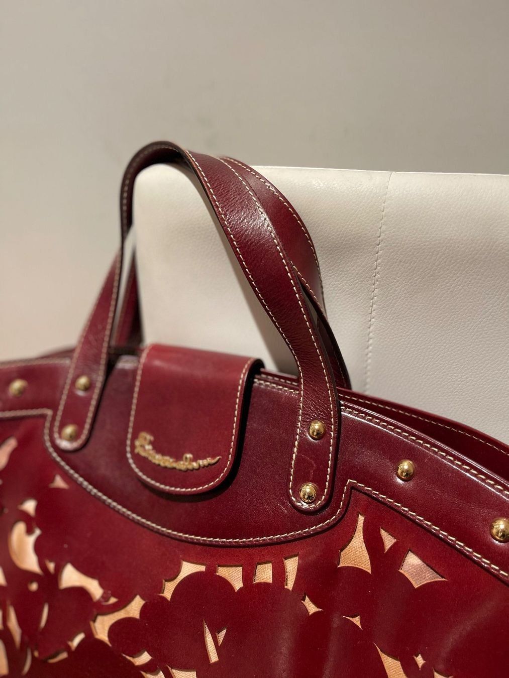 Braccialini Taschen für Damen: BRACCIALINI TASCHE ELEFANTEN MEGA SPEZIELL LEDER HINGUCKER – Gebraucht aus Stäfa von Ildi 1