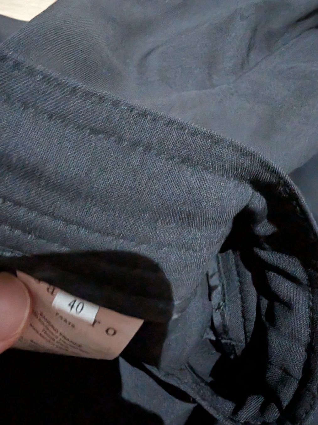 Sandro Hosen: Pantalon chino noir Sandro – Gebraucht aus Epalinges von nsh_t58w 1