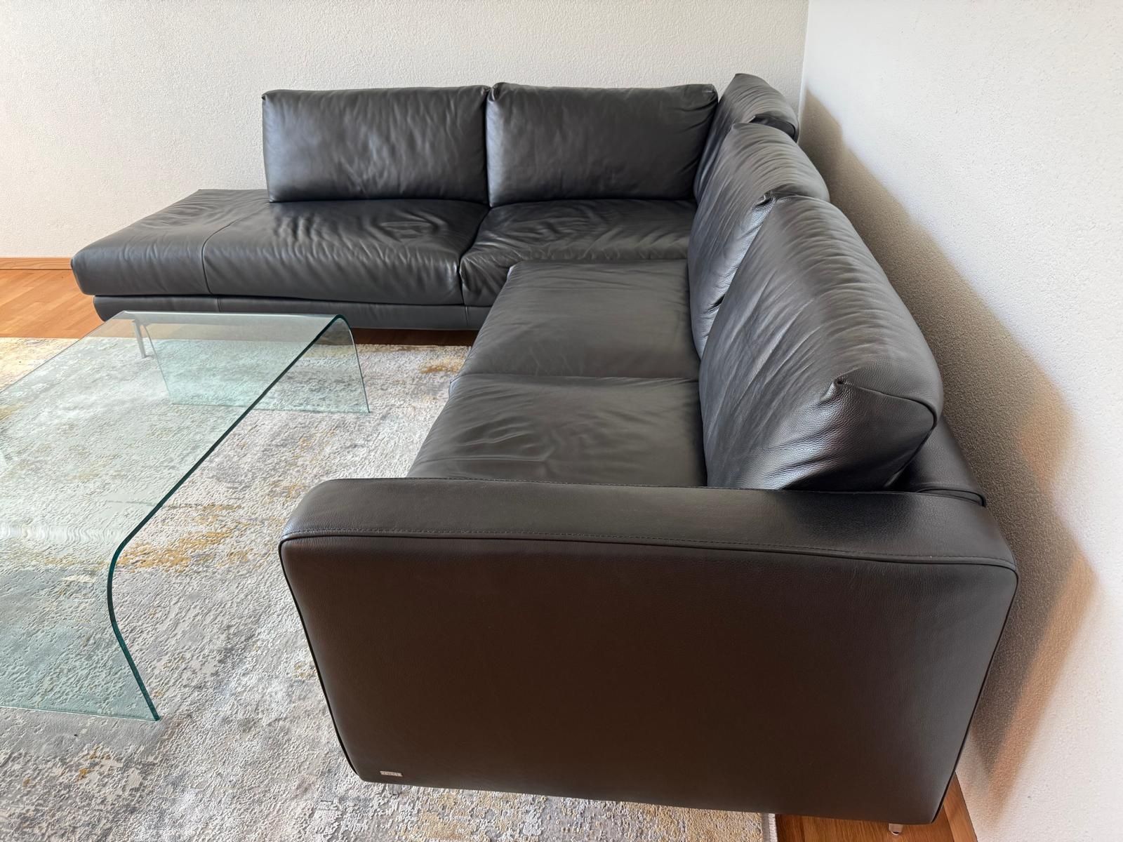 Koinor Divani: Elegantes Leder-Ecksofa – Usato da Zürich venduto da 2unlimited 1