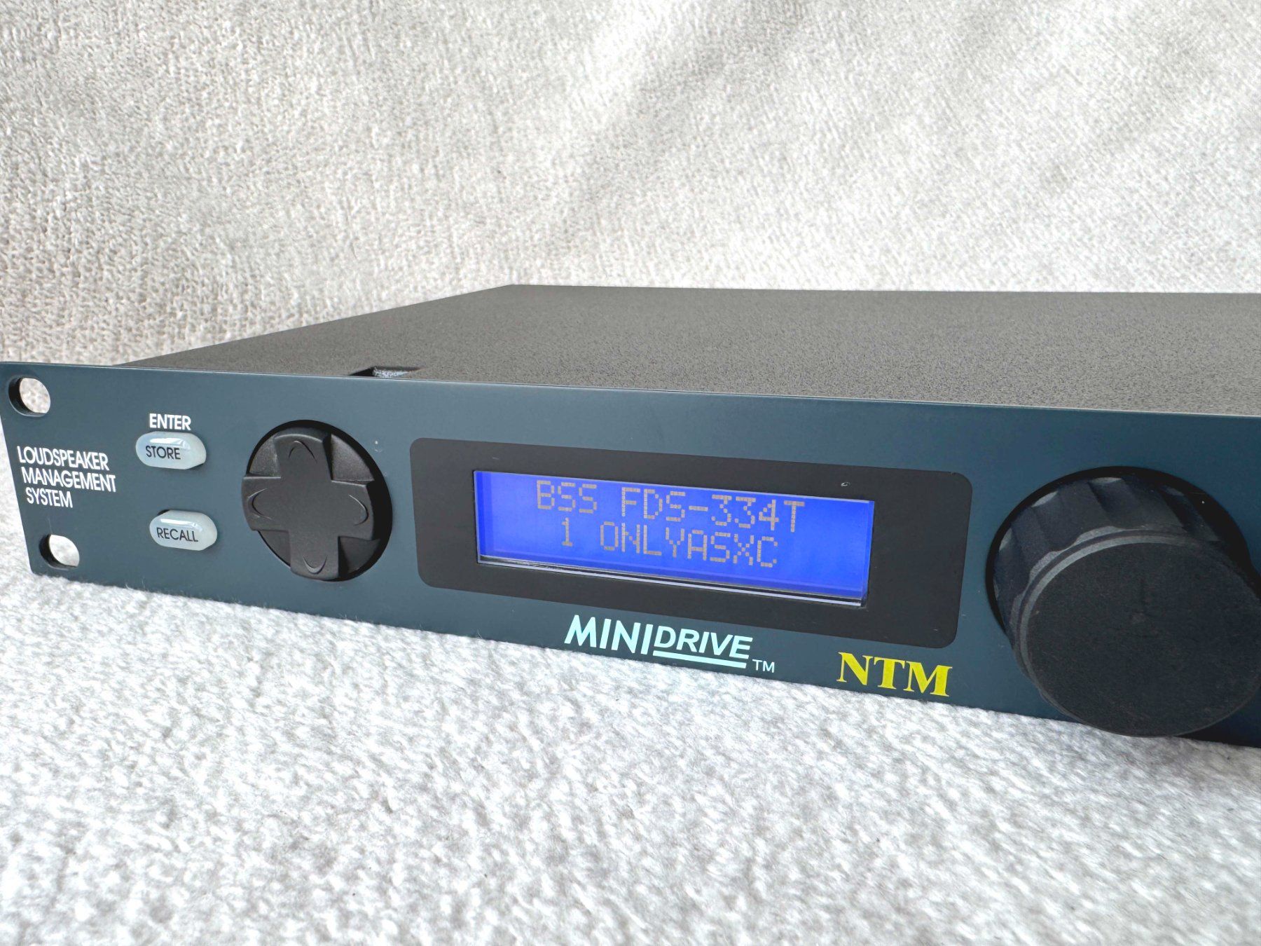 Equalizzatori: BSS FDS-334T Minidrive Loudspeaker Management System - top – Usato da Zürich venduto da Malco0 1