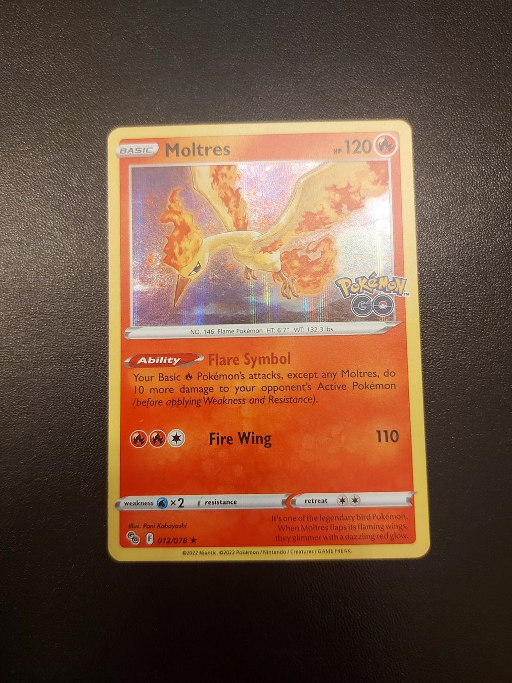 Pokémon Sammelbilder & Trading cards: Moltres holo #012 Pokemon Go EN – Gebraucht aus Biasca von Sara_Poke123