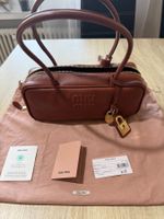 Neu - Miu Miu Beau leather bag - Cognac 5BB173