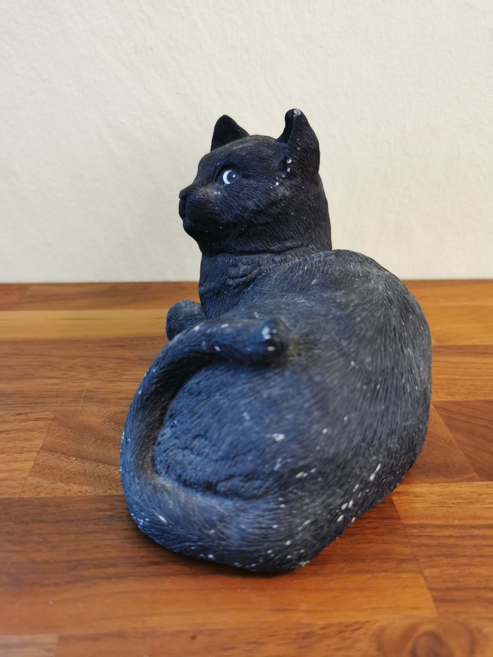 Statuette: Liegende Figur Katze / Katzenfigur schwarz – Usato da Boniswil venduto da Totomat-Lady2 2