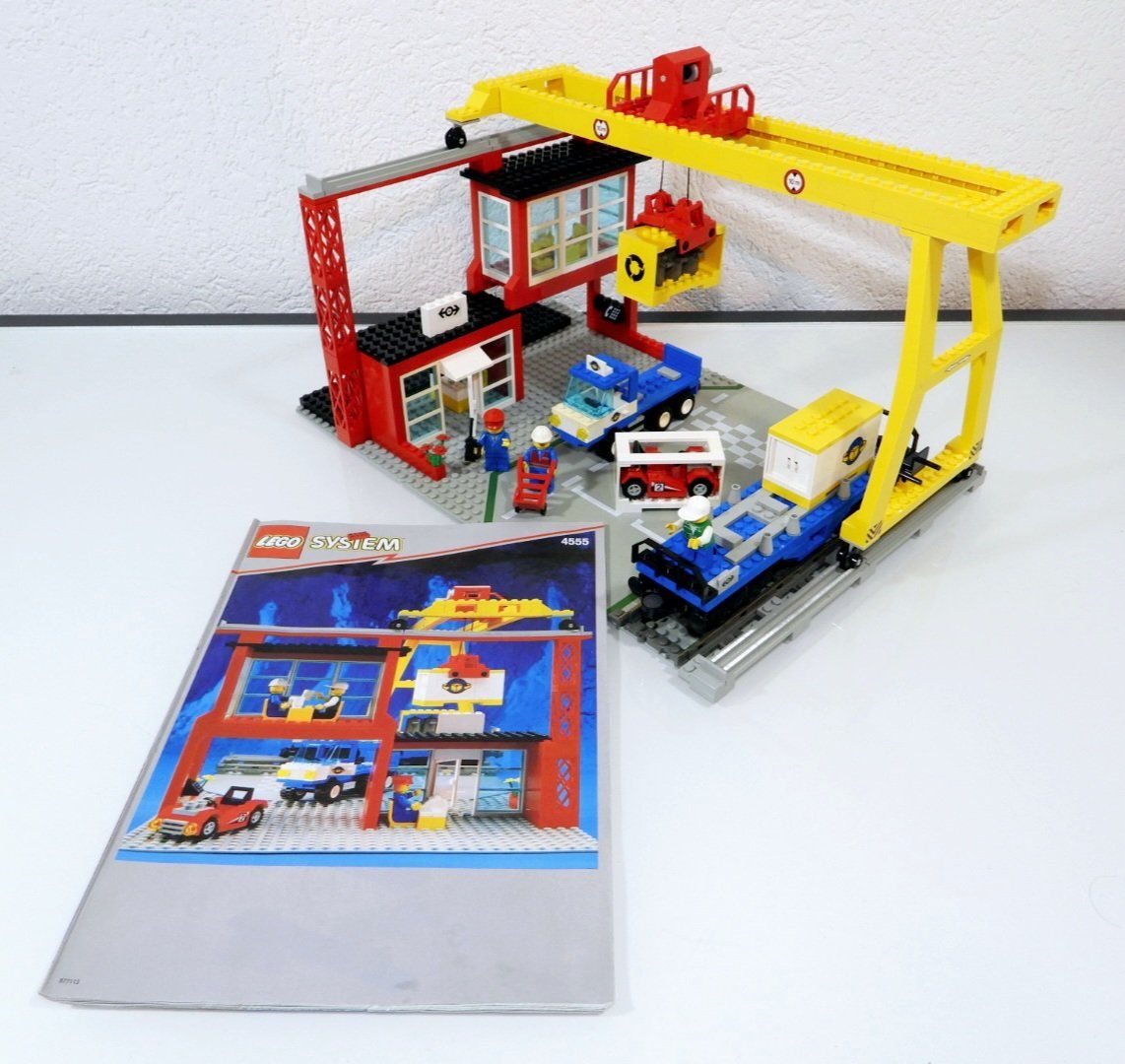 Lego Baukästen: LEGO 9 VOLT EISENBAHN 4555 VERLADESTATION MIT WAGON – Gebraucht aus Turbenthal von Ddanuh 1
