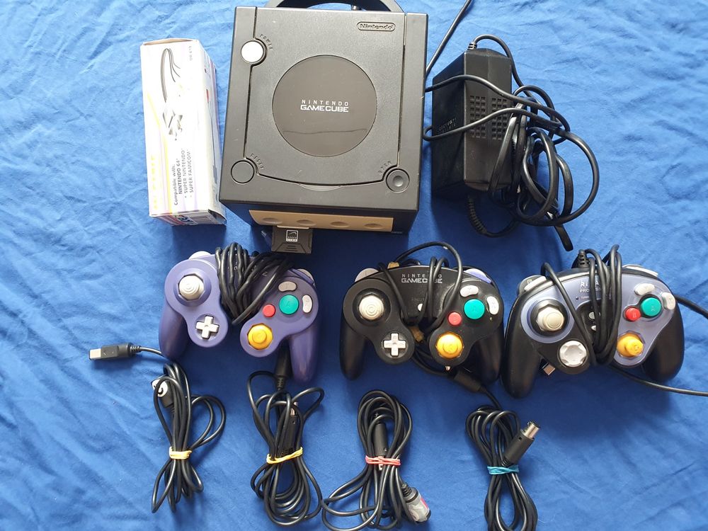 Konsole Gamecube mit Kontrollers, Memory Card und Spielen (Gebraucht ...
