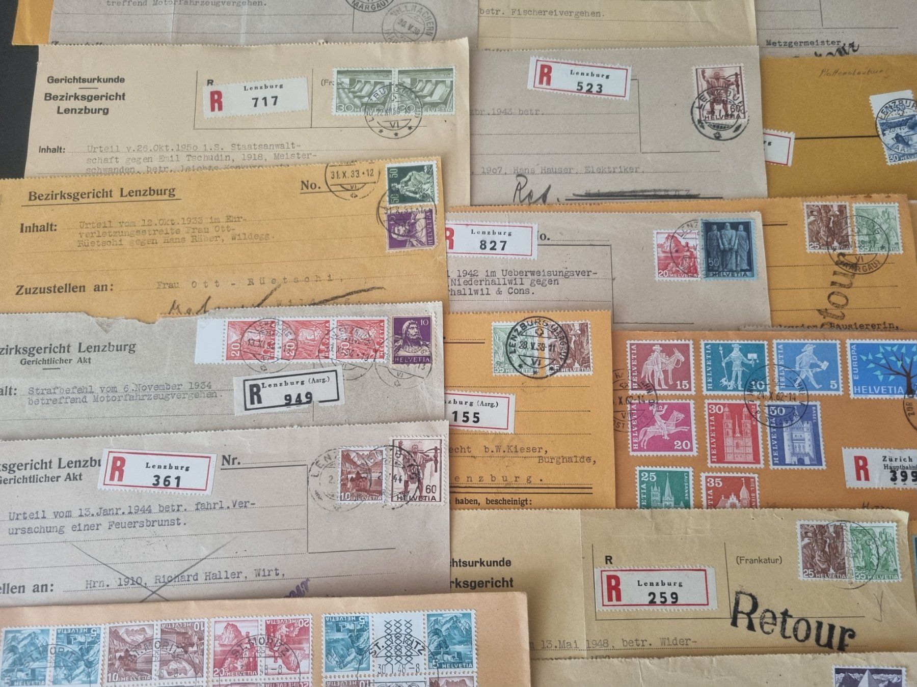 Alle Briefmarken: Lot mit 60 CH Briefen in Grossformat – Gebraucht aus Gümligen von Geniusbuy 4