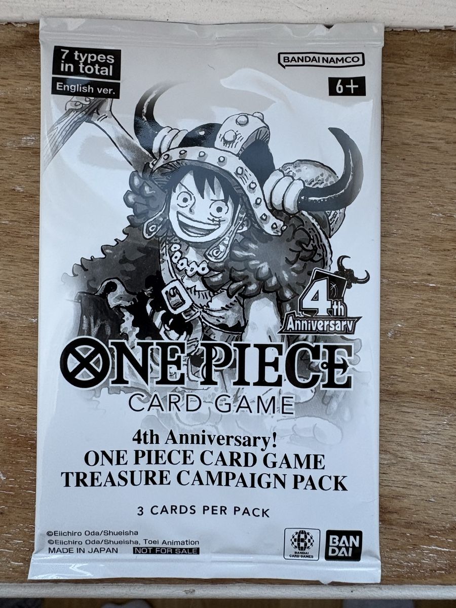 Bandai Carte collezionabili: One Piece Dash pack OP17 4th anniversary pack   – Nuovo e nell'imballaggio originale da Colombier NE venduto da lur_8rt9