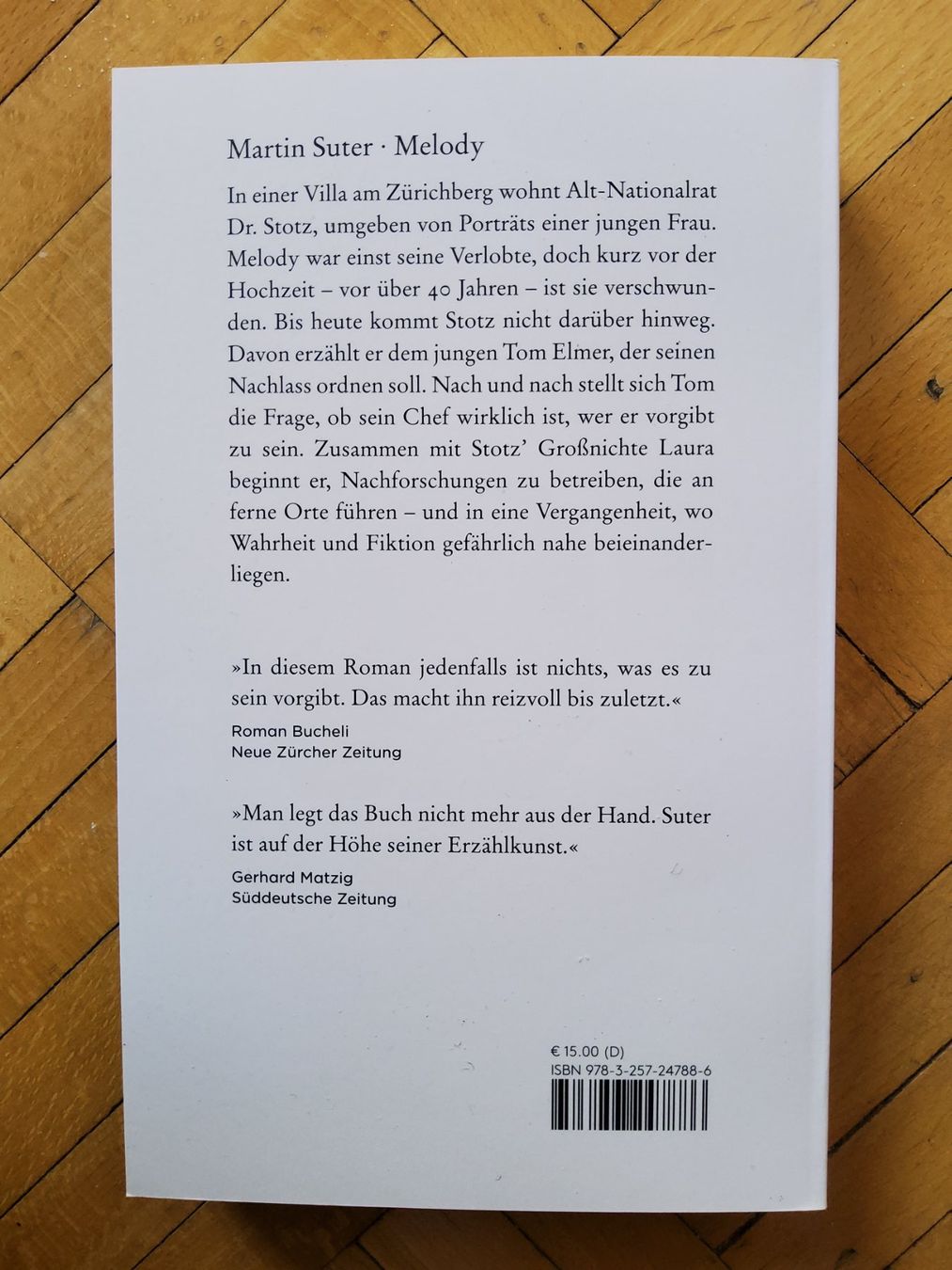 Libri: Martin Suter    Melody – Usato da Arosa venduto da horseracing 1