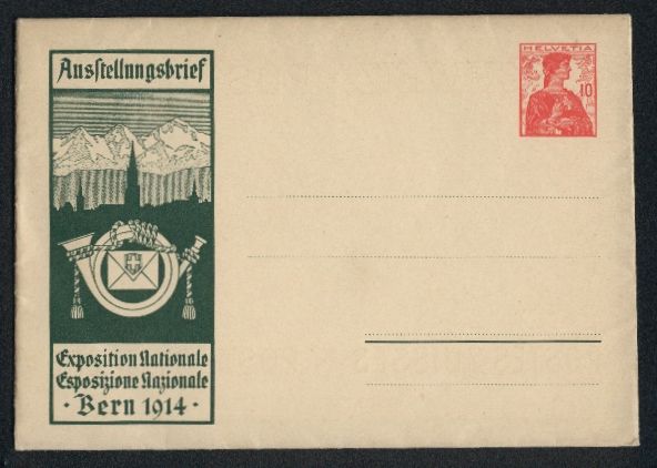 Cartoline postali: Bern, Exposition Nationale 1914, Ausstel – Usato da Berlin venduto da bartko-reher
