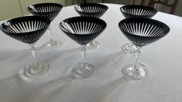 Cristal de Paris - Champagner-/Cocktail-/Martinigläser - RAR