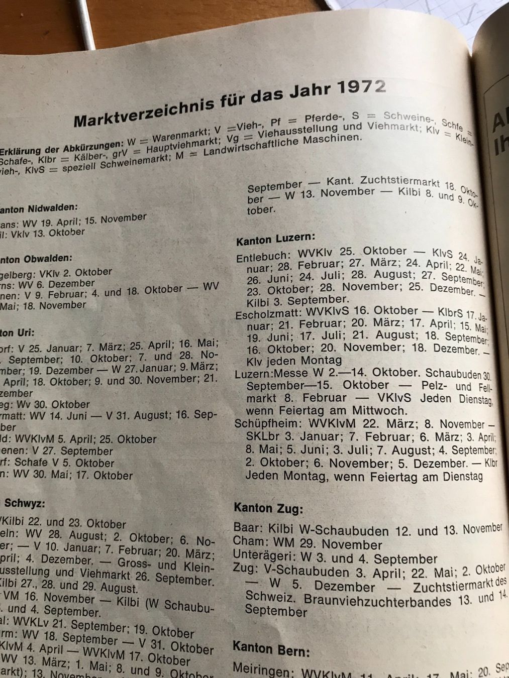 Kalender: Antiker Nidwaldner Kalender 1972 – Gebraucht aus Sachseln von basti1950 5