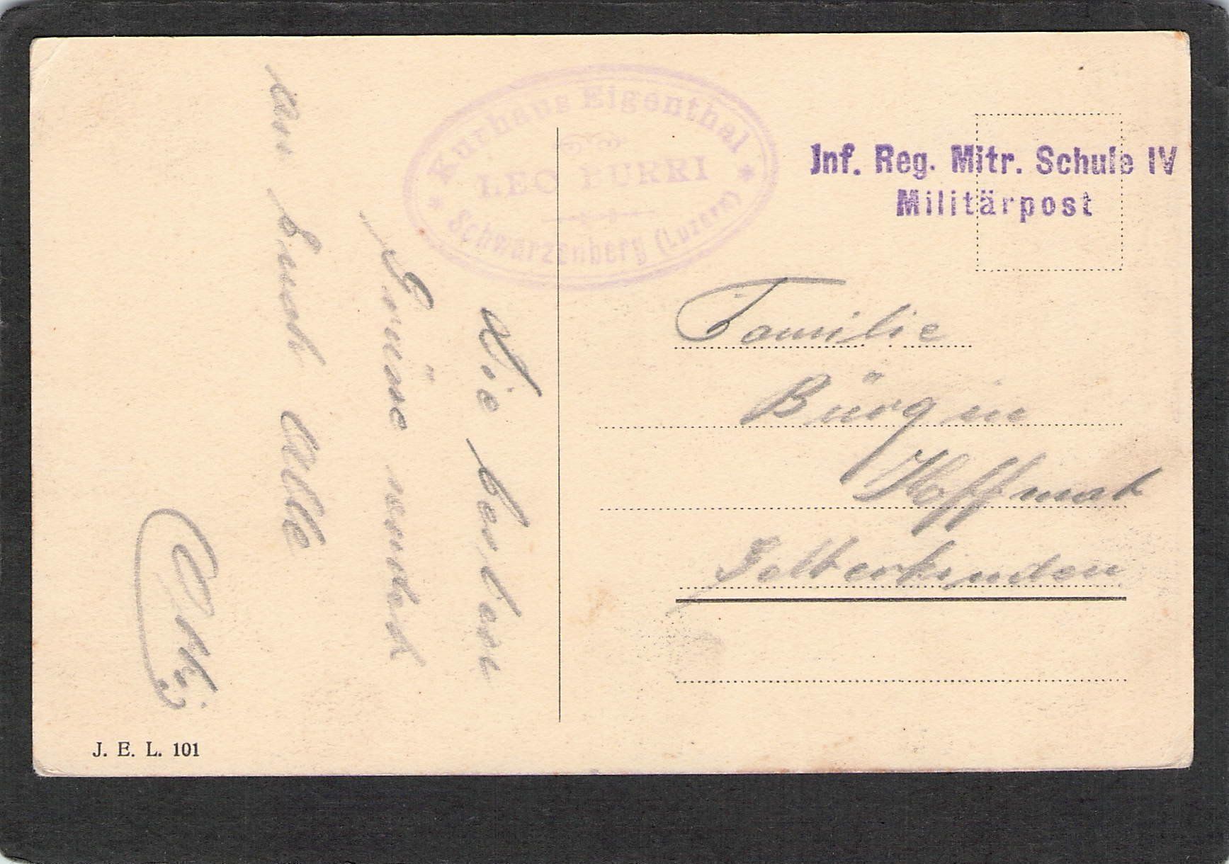 Cartoline postali: #Eigental Kurhaus LU , gel. – Usato da Reichenburg venduto da Pipo-67 1