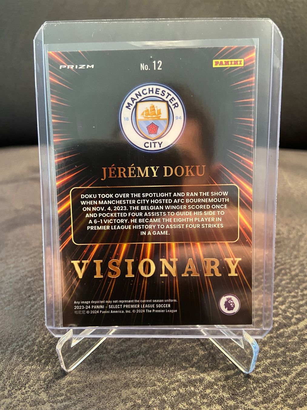Panini Carte collezionabili: Jeremy Doku Visionary Panini Select 23/24 Case Hit!! – Usato da Dagmersellen venduto da dav_b656 1