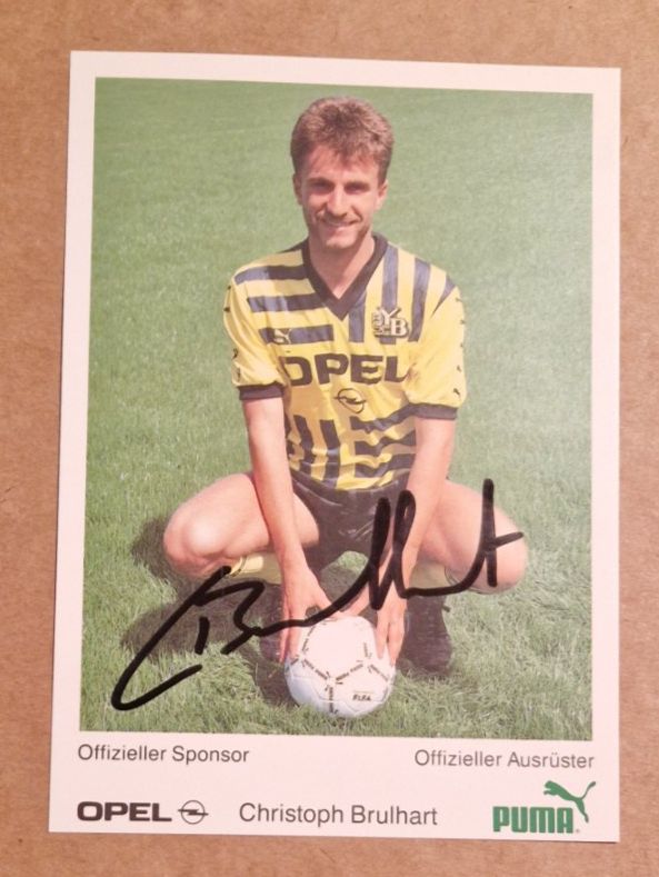 Autografi: Christoph Brulhart - handsignierte - YB Session 88/89 – Usato da Menziken venduto da Autogramme