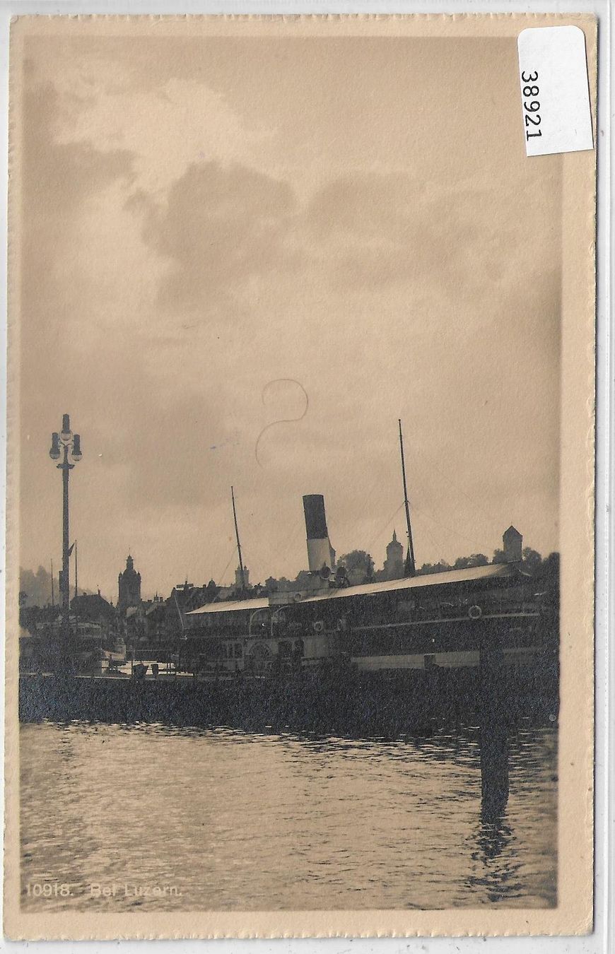 Ansichtskarten: Bei Luzern Dampfer 1910 – Gebraucht aus Ettingen von Kartenplanet