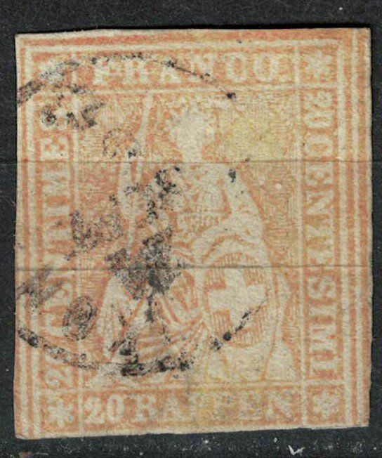 Alle Briefmarken: Strubel 25 gestempelt – Gebraucht aus Bern von bae_958f