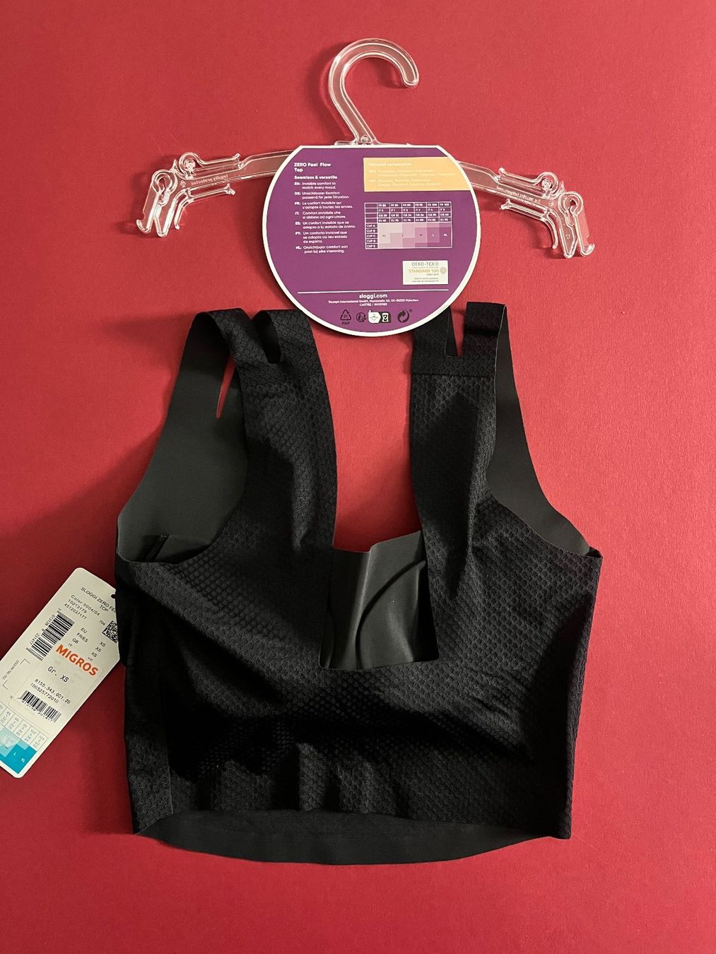 Sloggi Top: SLOGGI Top Zero Feel Flow, Grösse XS  Farbe Schwarz – Nuovo e nell'imballaggio originale da Rudolfstetten venduto da gst_g7xl 2