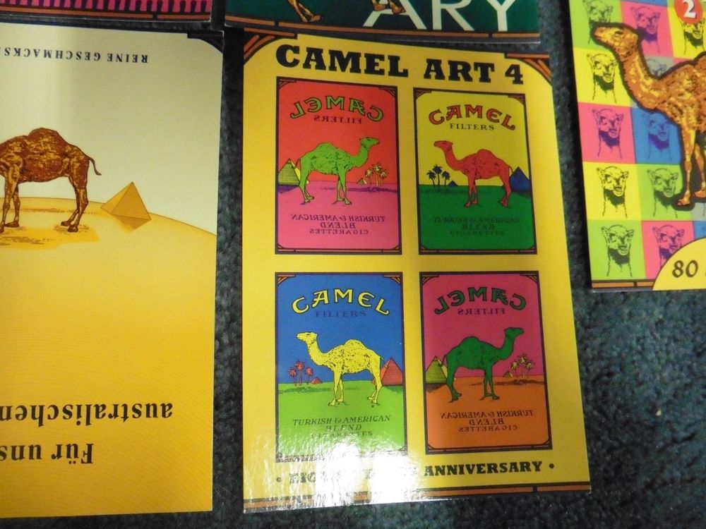 CAMEL-Cigaretten,5 Werbe-Grafiken,Art Collection,80 Jahre! | Kaufen auf ...