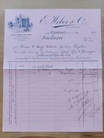 Alte Rechnung Briefkopf Rapperswil 1904
