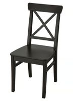 4 Schöne schwarze Ingolf Stühl von IKEA, Gebraucht