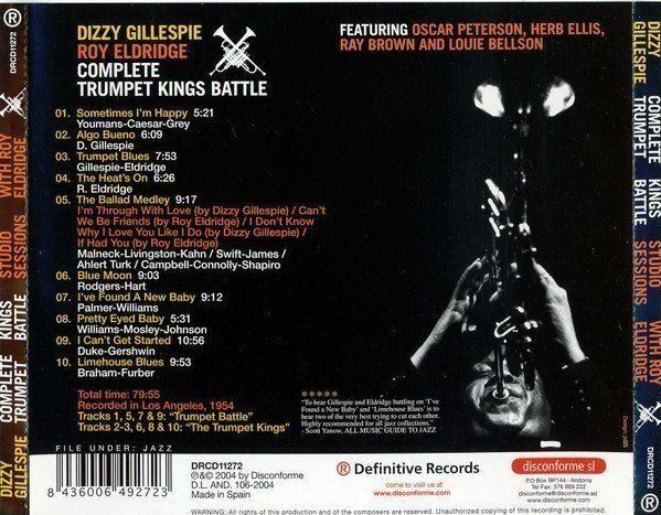 CD: Roy Eldridge with Dizzy Gillespie, Herb Ellis, Louie Bellson – Usato da Unterbäch VS venduto da Plasido 1