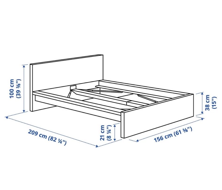 Ikea Letti: Bett Ikea Malm Holz – Usato da Mels venduto da SarahMeier1999 1