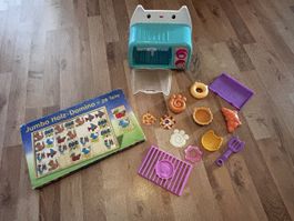 Spielzeugbackofen Gabby Katz mit Zubehör und Domino 