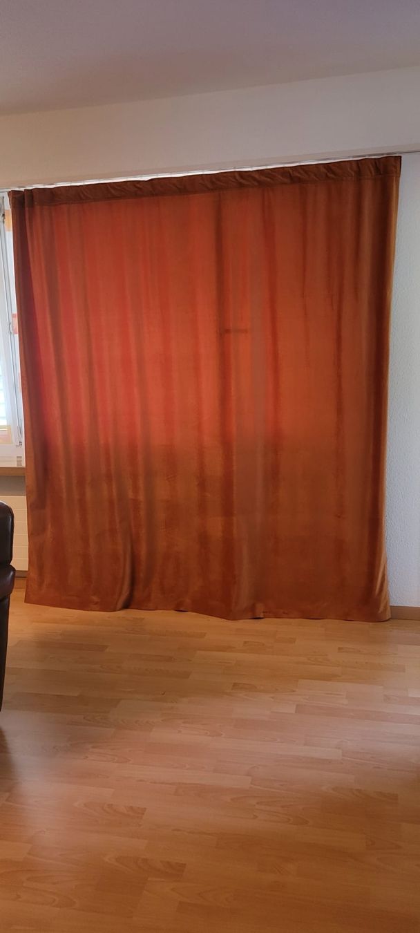 Tende: Tolle dicke Samtvoränge 2mx230cm – Usato da Landquart venduto da Cedes 2