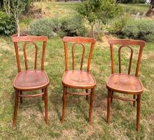 Stuhlset 3er A-G Mobelfabrik Horgen-Glarus Holz Vintage