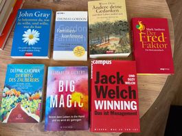 7 Bücher Elisabeth Gilbert, Mark Sanborn, Jack Welch, Deepak