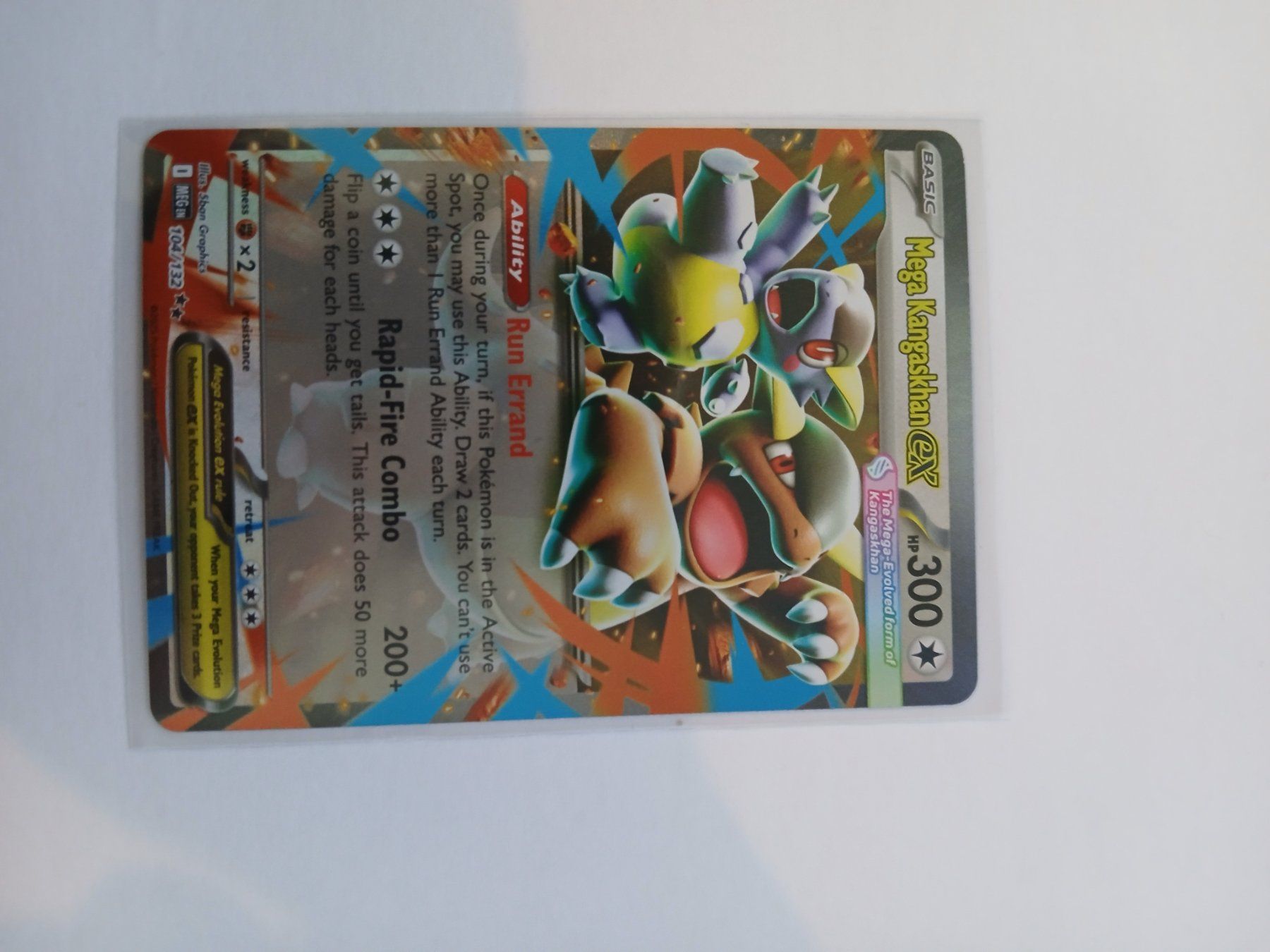 Pokémon Sammelbilder & Trading cards: Mega Kangaskhan ex #104 Mega Evolutions EN – Gebraucht aus Bülach von PokeGoods.ch